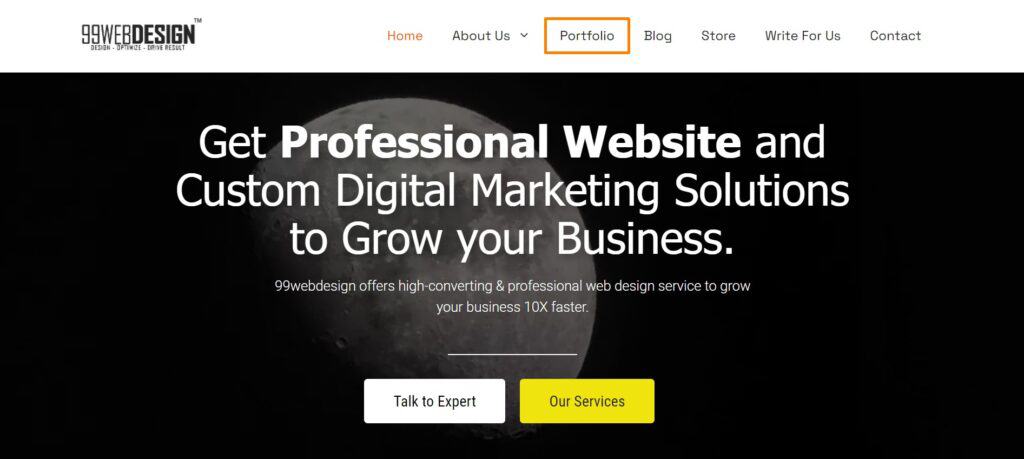 website portfolio 99webdesign