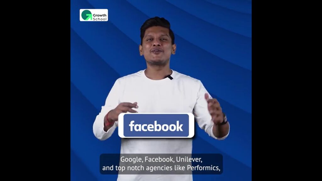 An example of the Facebook video ads from growthschool io company
